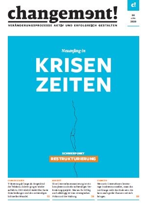 Titelbild der Zeitschrift changement mit Jutta Hellers Artikel Resilienz fuer Zeiten der Veraenderung