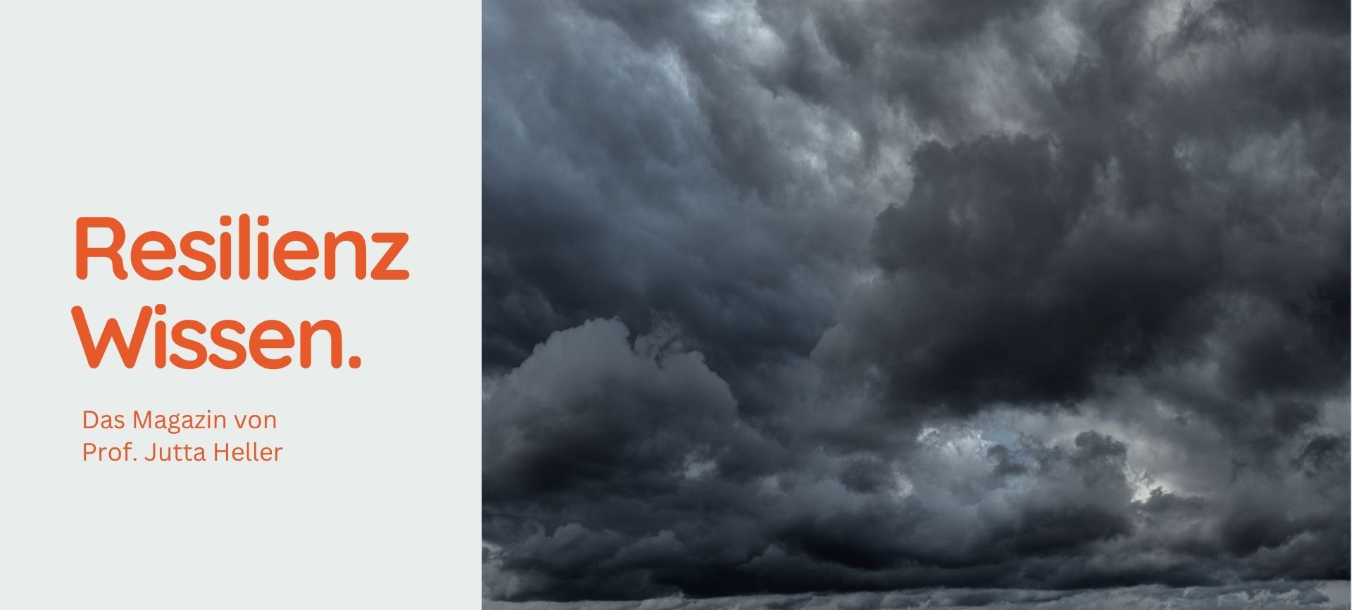Dunkle, bedrohliche Gewitterwolken am Himmel versinnbildlichen das Aufziehen einer unerwarteten Krise.