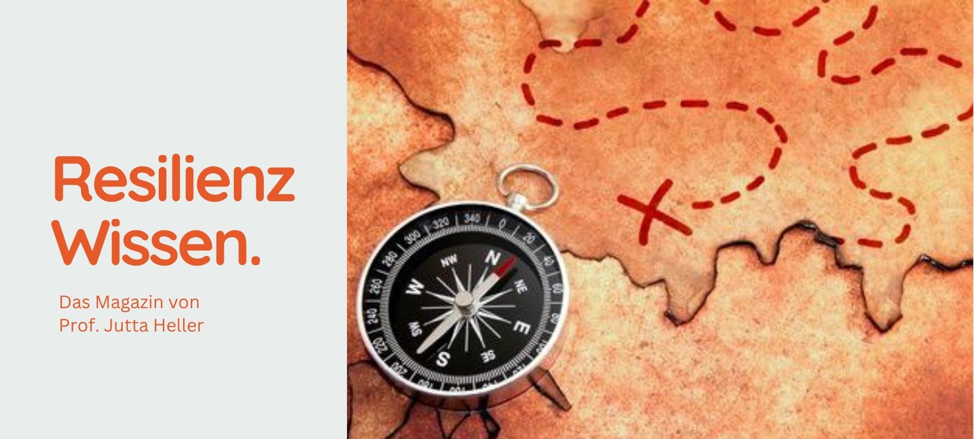Ein alter Kompass liegt neben einem markierten Pfad auf einer Schatzkarte und gibt Orientierung, wie Sie Motto-Ziele wirksam erreichen.